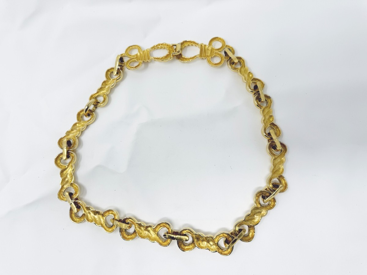 Alexis Kirk Sz S Gold-Toned Chain Link Chunky Belt Boho RARE 