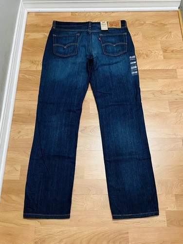 NWT Levi's 514 Straight Leg Men's Blue Denim Jeans Dark Wash 34x34 - Picture 9 of 14