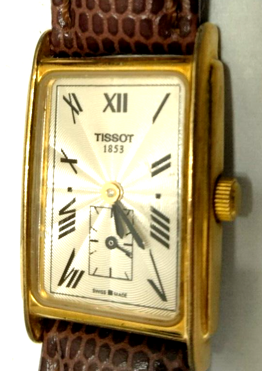 Tissot 1853 Swiss made 24k gold plated ladies watch | eBay