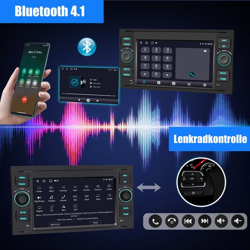 Für Ford Focus Fiesta C S Max Mondeo DAB+ 64G Android 14 Autoradio Carplay Navi - Bild 11 von 15