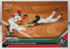 Esteury Ruiz 10/1/2023 Topps Now MLB Sets AL SB Record RC #950 - RED #'d 6/10