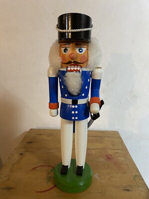 Vintage German Nutcracker Veb Hodrewa Rothenthal GDR  Erzgebirge 27,5 Cm