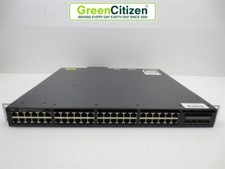 Cisco WS-C3650-48FQ-S 48-Port PoE 4x10G SFP Managed Gigabit Ethernet Switch