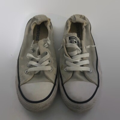 Converse Allstar Womens Gray Cinch Back Sneakers Sz 7