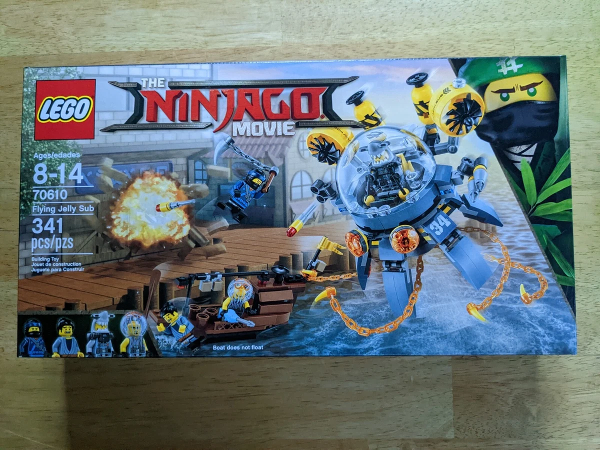 Pub Bedrift nøgle Lego Ninjago Movie 70610 Flying Jelly Sub! Brand New Sealed Set! Retired! |  eBay