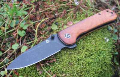 QSP Knife HAWK QS131-O2 Messer 14C28N Stahl Mkurutiholz Griff Folder