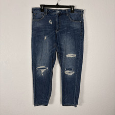 Pilcro Anthropologie Distressed High Waisted Skinny Ankle Jeans Size 31