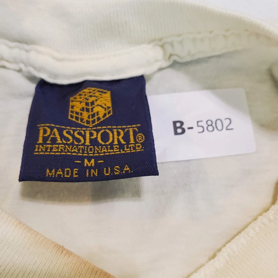 Camisa masculina vintage Cock Tales Sydney ponto único cerveja galo anos 80 EUA - Imagem 2 de 4