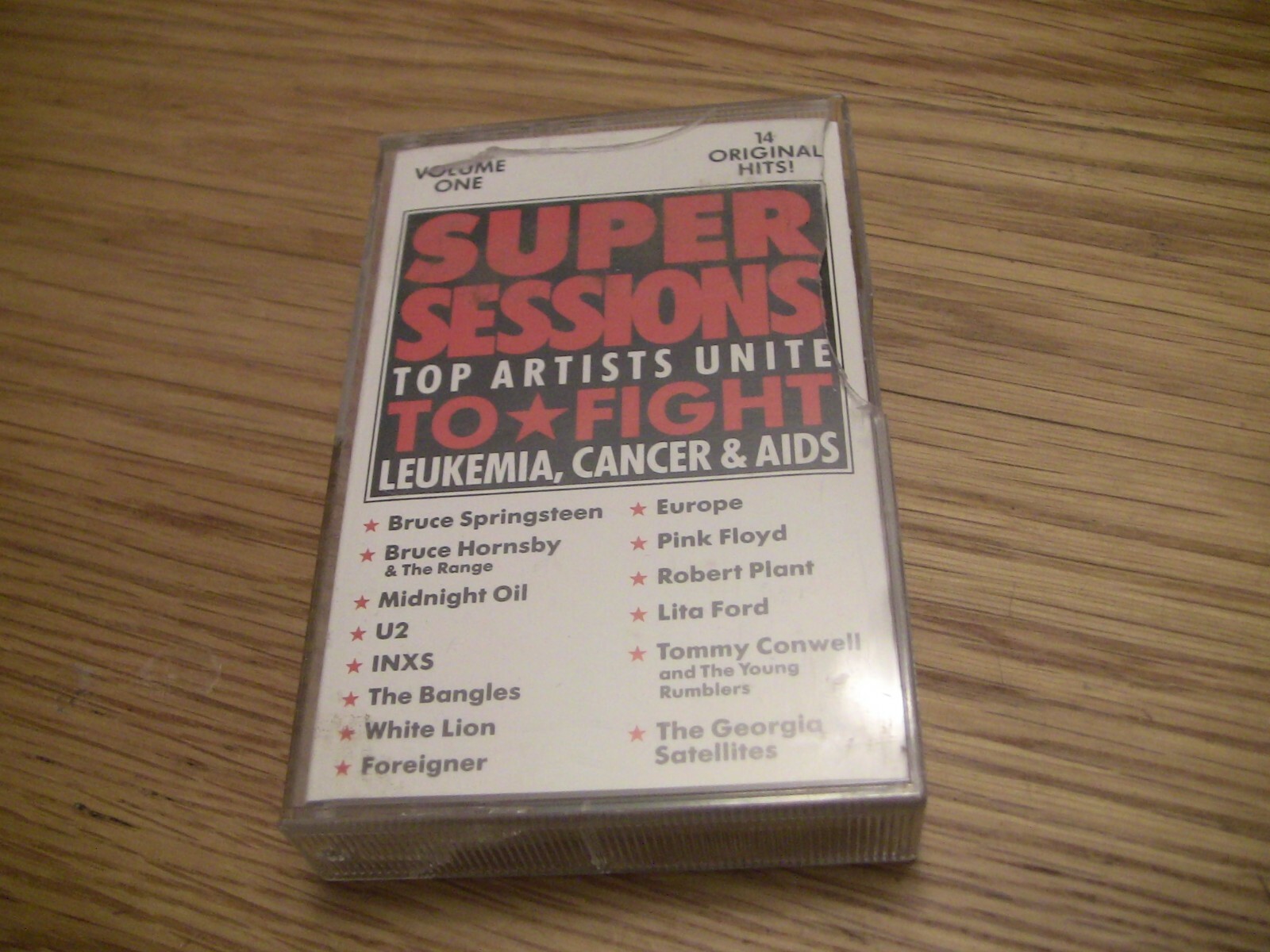 Super Session: Top Artists Unite Vol 1 Cassette with Pink Floyd, Inxs, U2