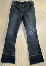 Vintage Sergio Valente Flare Jeans Women's 31 Dark Wash Hem Has Been Let Out