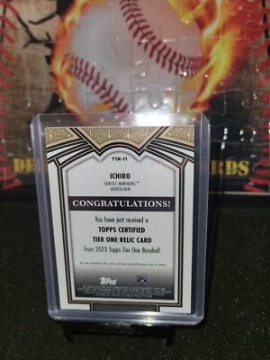イチロー　topps 2023パッチカード Tier One 200枚限定 イチロー topps 2023パッチカード Tier One 200枚限定の通販 by