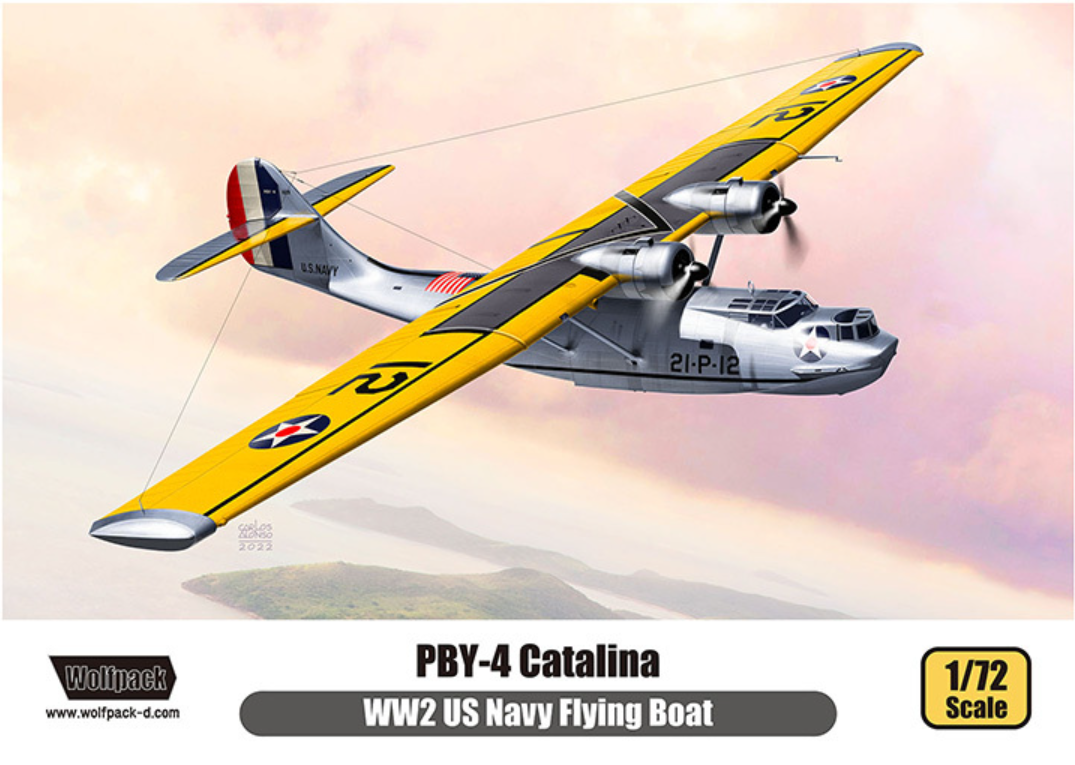 1/72 PBY-4 Catalina WW2 US Navy Flying Boat Premium Model Kit