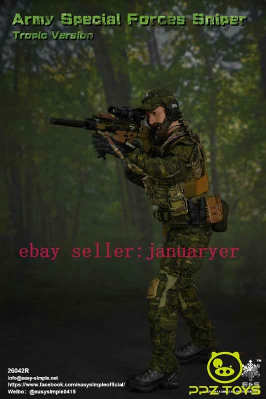 1/6 12インチU.S. Army Special Force Sniper Amazon.com: SXPC Simulation Military 12-inch Sniper Action