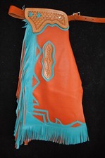 Custom Leather Kid's Chaps/ Rodeo Chaps/Made in USA