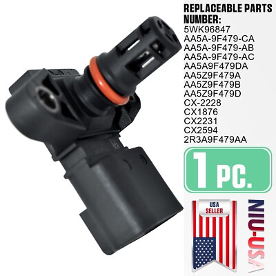 MAP Manifold Pressure Sensor 5WK96848 For Ford Expedition Explorer Flex 3.5L V6