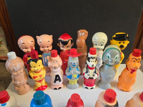 19 Purex/Colgate Soaky Bubble Bath Bottles Vintage 1960's Porky/Mighty Mouse - Picture 7 of 10