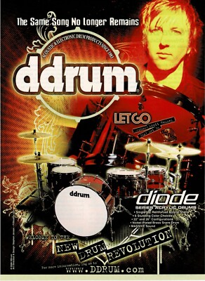 SCOTT HESSEL of LET GO - DDRUM - 2006 Print Advertisement