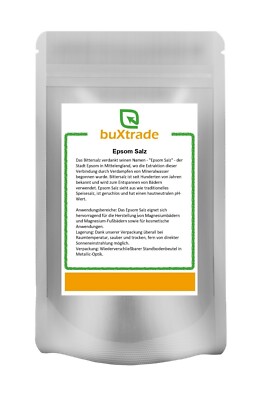 2 x 500 g | Magnesiumchlorid Flocken | Badezusatz | Pharmaqualität | Buxtrade