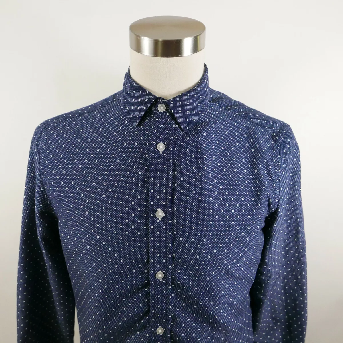 Mens polka clearance dot dress shirt