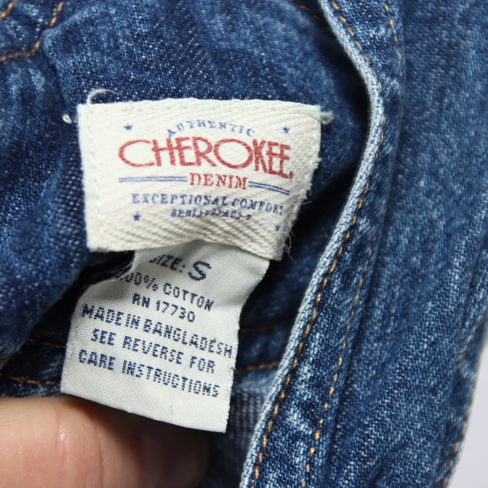 Salopette Cherokee (Cod.S1354)Tg.S Usato uomo vita alta custom denim - Imagen 4 de 4