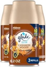 Glade Automatic Spray Refill, Air Freshener for Home and Bathroom, Cashmere Wood