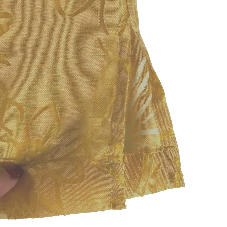 Blusa Mirasol Mujer Mezcla Lino Talla S Floral Botón Frontal Manga 3/4 Cuello Foto 4 de 4