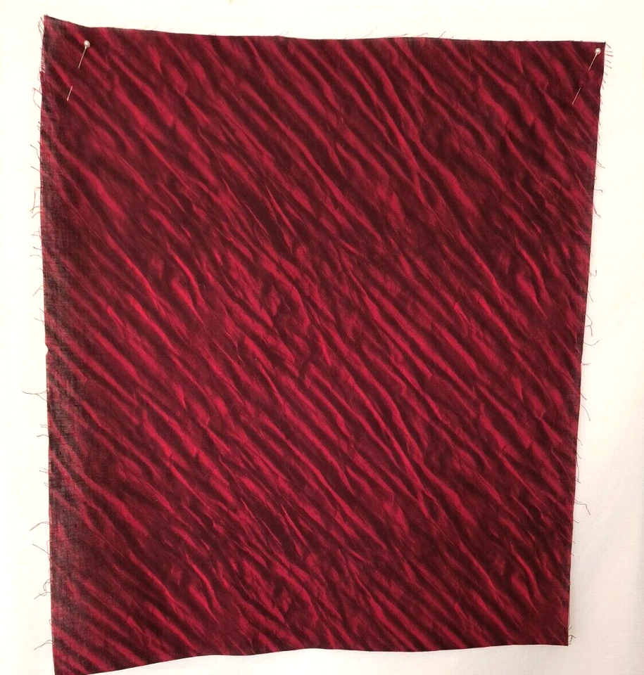 Nuevas telas Hoffman 19 x 21 pulgadas rojo oscuro remolinos algodón costura artesanías acolchado Foto 2 de 4