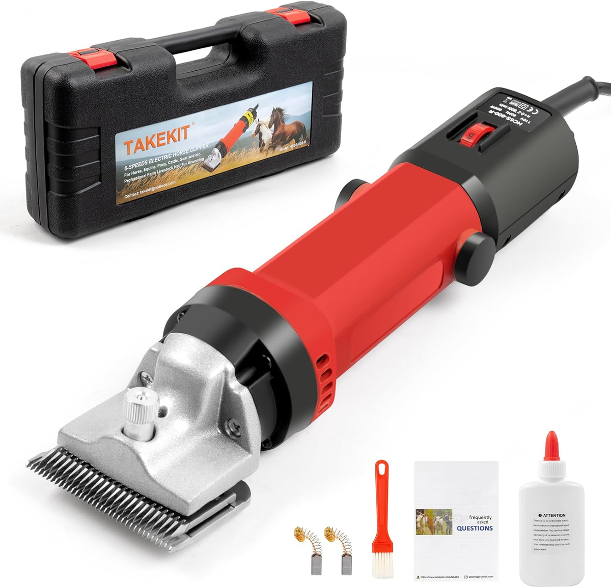 Horse Clippers, 600W Professional Heavy Duty Horse Body Clippers