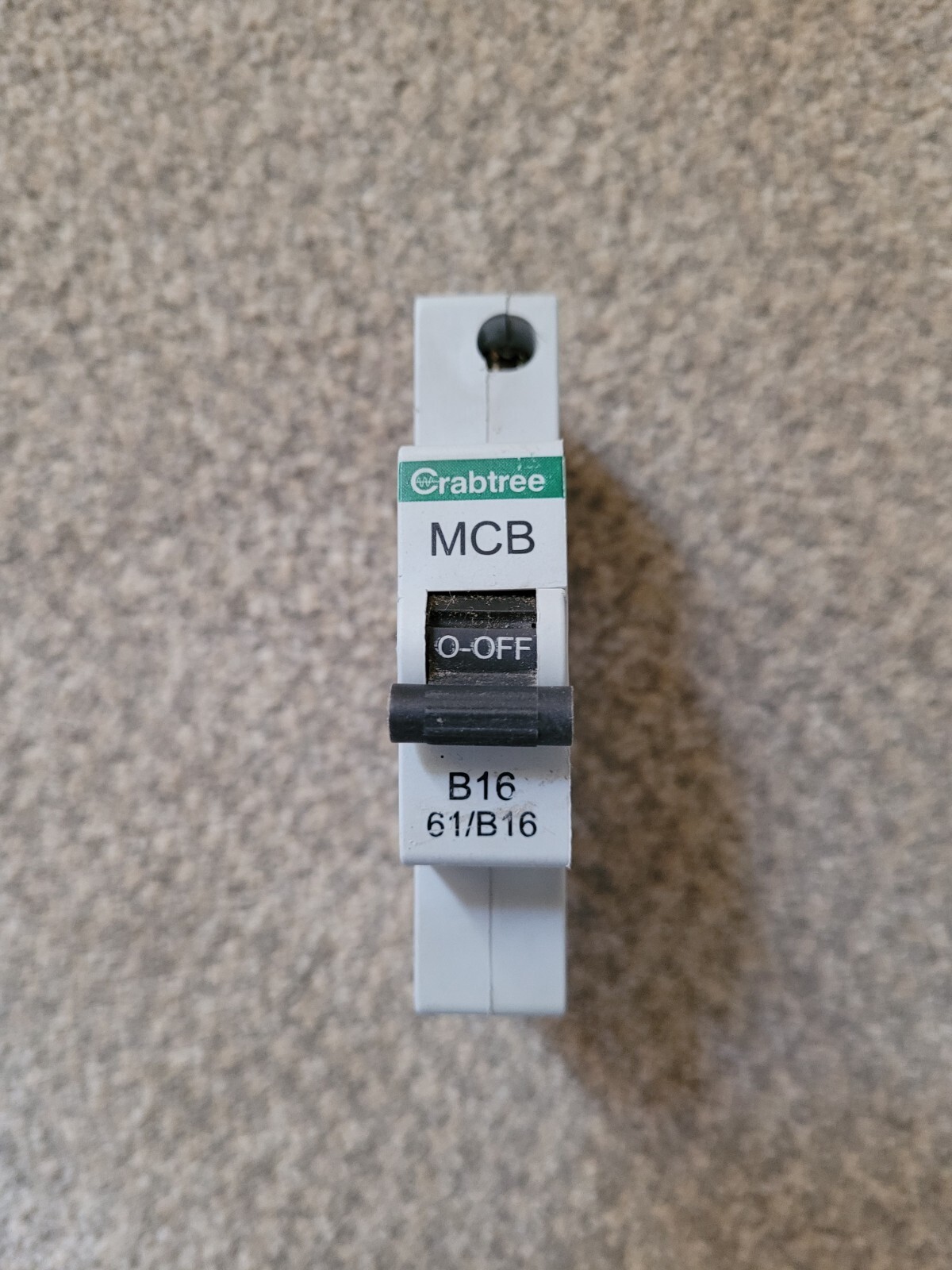 Crabtree 61 B06 Mcb Version With Switch In Centre Of Mcb Very Pale Bocah Sange - Foto 14