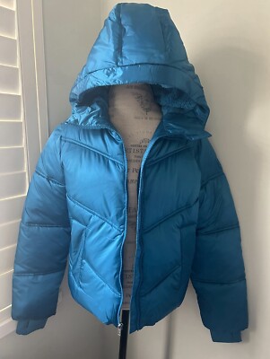 SUPER COZY  *UGG* BLUE PUFFER JACKET COAT SIZE M $198 RETAIL