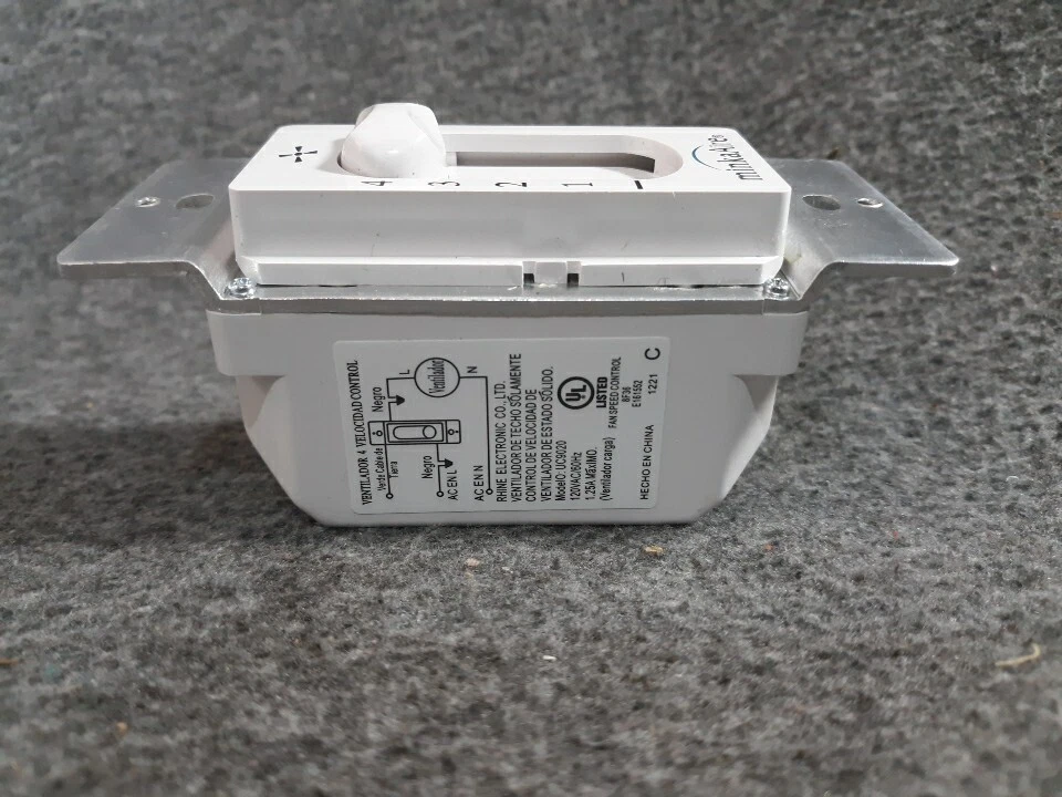 Ventilador de estado sólido Minka-Aire UC9020 controle de 4 velocidades (branco) não testado - Imagem 4 de 4