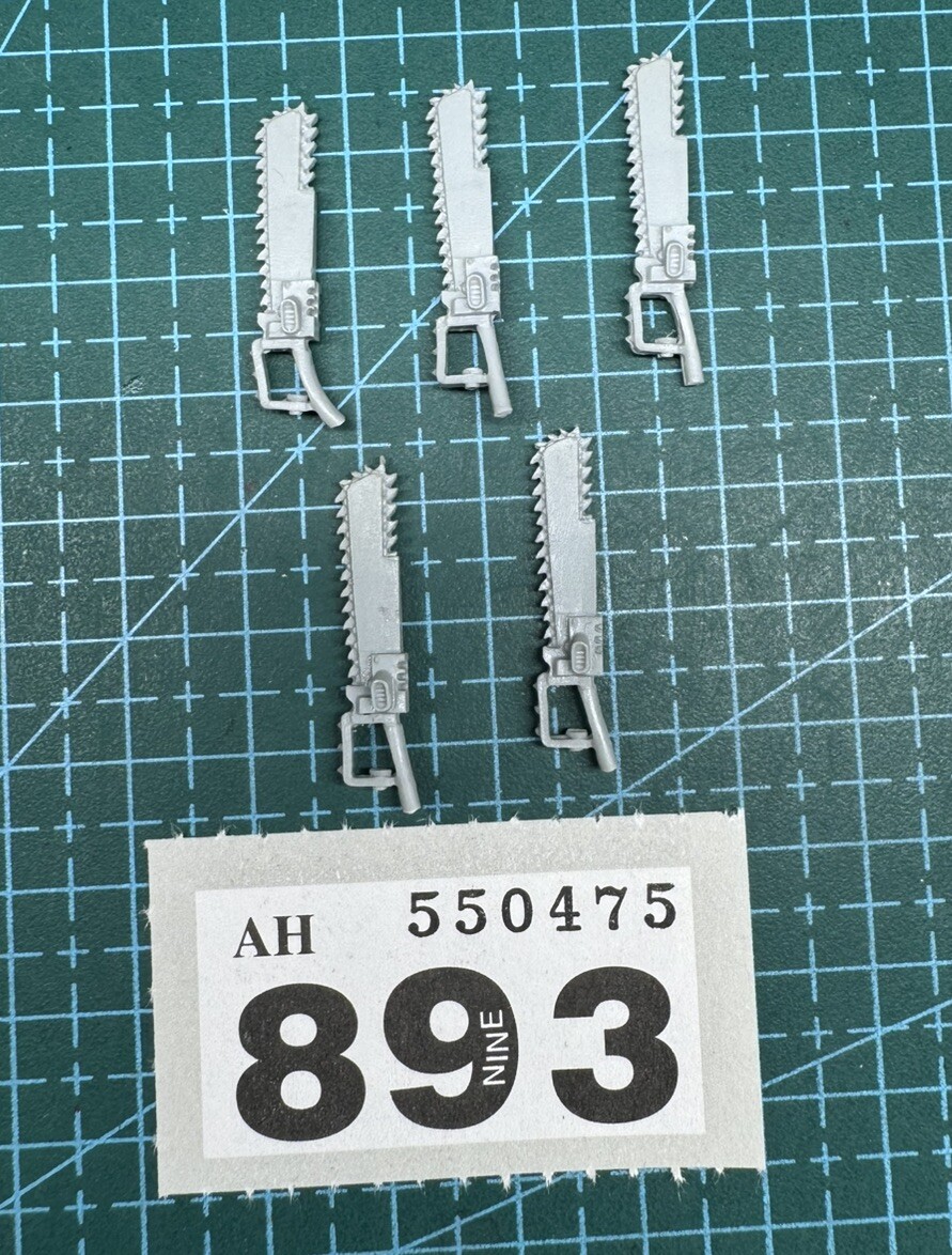 5 Forgeworld Resin Chainsword Space Marine Mk 3 Mark iii Old Kit Heresy 40k OOP