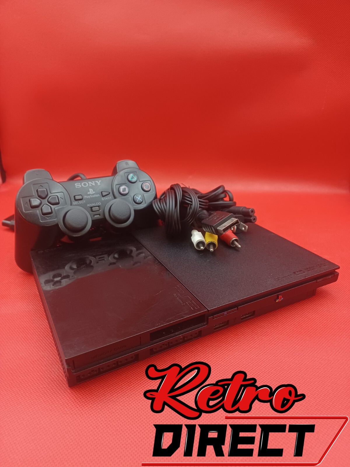 Sony PS2 Slim Black Console Fully Restored with New Capacitors Region Free