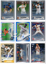 BASEBALL AUTO PICK LIST - Choose your player - Chrome, Heritage, Optic, Leaf RC