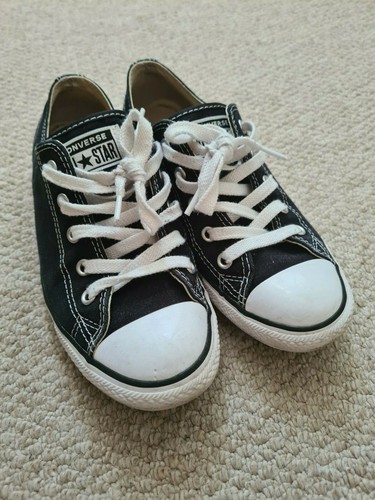 All Stars Converse Slim Trainers Black with White Shoe Laces Size 5UK USED | eBay All Stars Converse Slim Trainers Black with White Shoe Laces Size 5UK USED | eBay