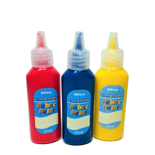 Allary Craft & Hobby Fabric Paint Primary Colors 3 Pack - Picture 1 of 1