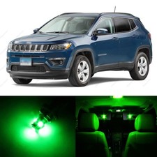 8 X Green Led Interior Light Package For 2007 - 2017 Jeep Patriot Compass Tool