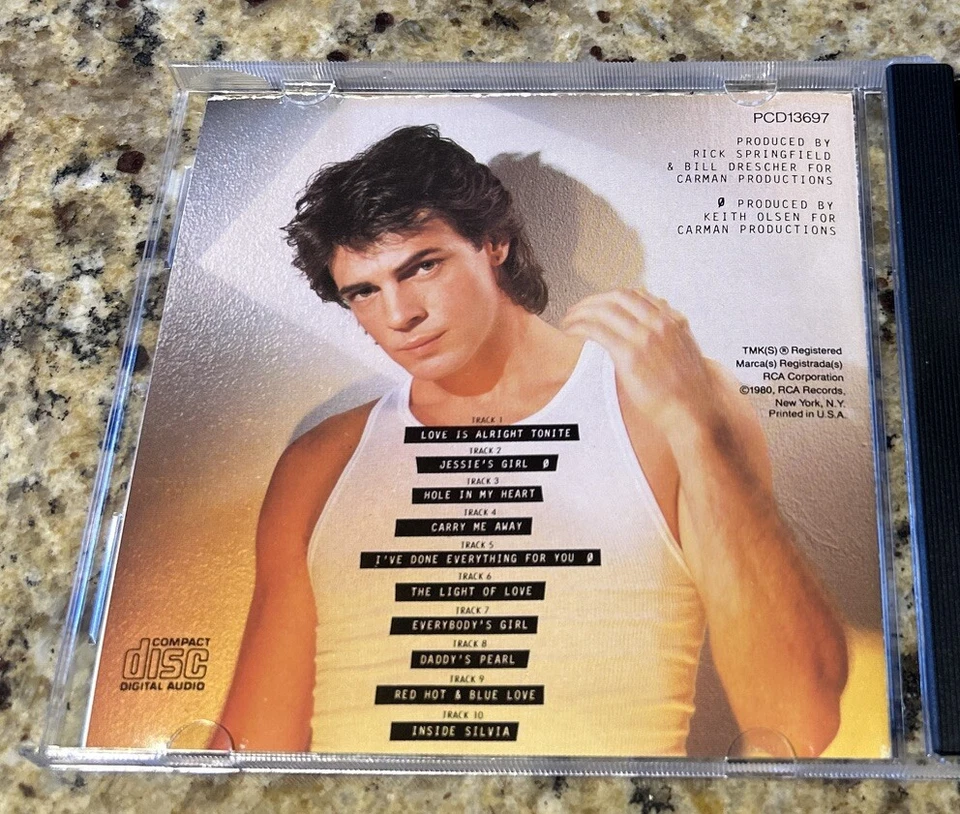 Working Class Dog by Rick Springfield (CD, Oct-1990, RCA) IMPORT JAPAN - Image 2 of 4