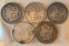 New ListingLot of 5 Mixed Date Morgan Silver Dollar - 90% Silver Better Condition LOT USA