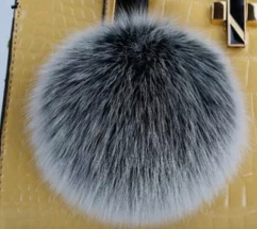 New 10cm Faux Fox Fur Pom Pom Hair Ball DIY Beanie Hat Accessories Red