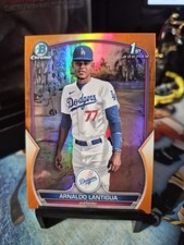 2023 Bowman Chrome #BCP-242 Arnaldo Lantigua Prospects Orange Refractor #/25
