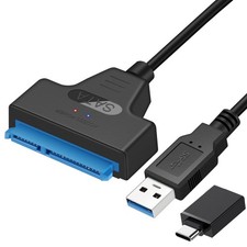 SATA to USB 3.0 Adapter Cable for 2.5" SSD HDD Hard Drive Adapter 6Gbps