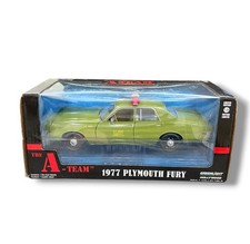 THE A-TEAM 1977 PLYMOUTH FURY ARMY CAR 1:24 SCALE GREENLIGHT LIMITED EDITION NEW