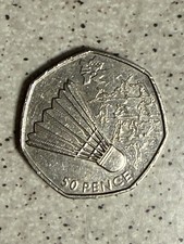 2011 London 2012 Olympic Badminton 50p Coin – Collectable UK Fifty Pence - Available on eBay