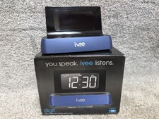 Ivee IV1BL Voice Controlled Talking FM Radio Flex Digital Display 6 Sleep Sounds
