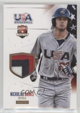 2014 Panini USA Baseball Box Set Jerseys Prime 13/35 Nick Banks Nicholas #13 e5r