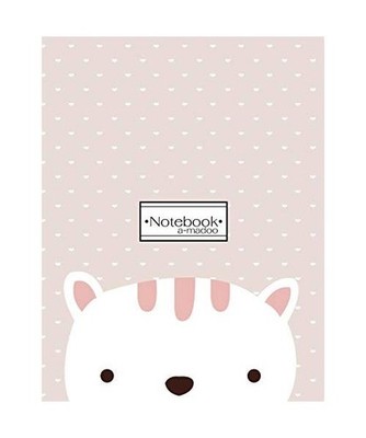 Notebook: Cute cat cover and Dot Graph Line Sketch pages, Extra large [8.5 x 11]