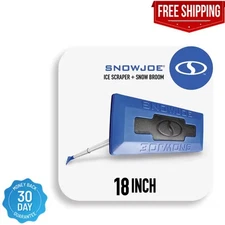 Snow Joe SJBLZD | 2-In-1 Telescoping Snow Broom + Ice Scraper (1-Pack)