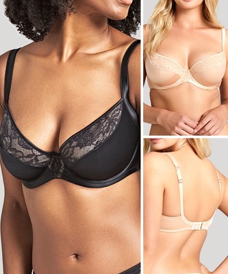 Panache Masquerade Harem BH 6576 Plunge Bügel gepolsterte Cups Dessous