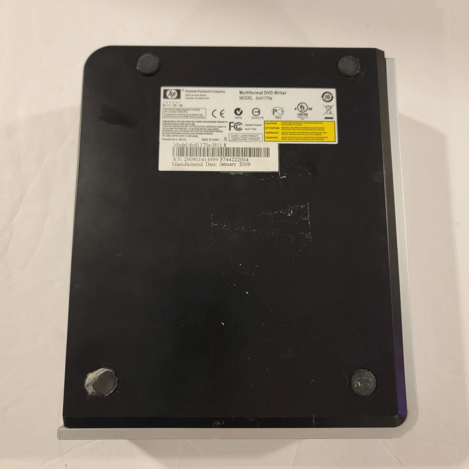 Unidad óptica HP DVD1170E Lightscribe no funciona para pieza DVD+R DL DVD-RW CD-RW Foto 4 de 4